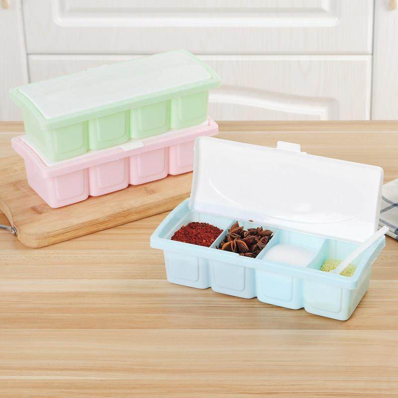 厨房组合调味盒调料罐塑料盐罐调味收纳盒套装佐料盒调料盒调味罐,厨房/烹饪用具,调味瓶罐/调料研磨器,淘宝优惠券,粉丝福利购,淘宝优惠卷