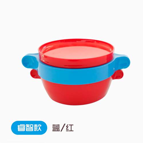 儿童防摔注水吸盘碗 304不锈钢可拆卸双层防烫宝宝辅食餐具保温碗