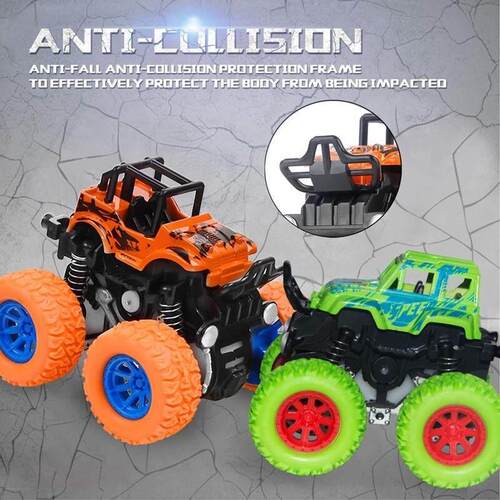 Hot Toys Car Monster Truck Four-wheel Drive Vehicle Stunt Du