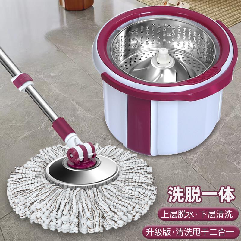 旋转拖把免手洗家用一拖净2025新款甩干地拖布桶懒人自动脱水墩布