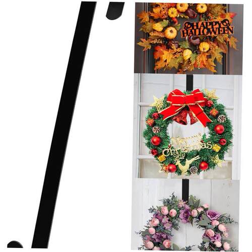Wreath Hanger for Front Door - Halloween Christmas Easter De