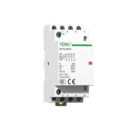 万联YQWL家用交流接触器220V单相4p25A自动2P电磁 1P到4P16A~63A