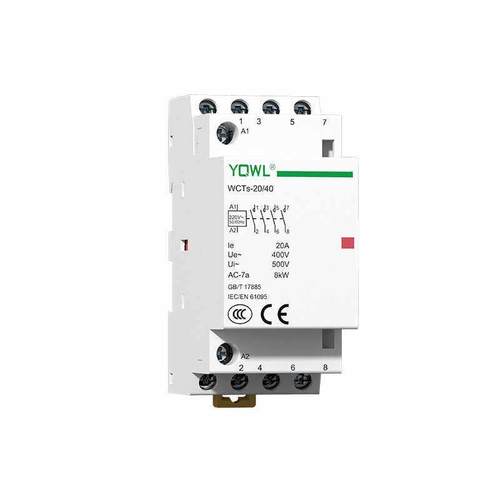 万联YQWL家用交流接触器220V单相4p25A自动2P电磁 1P到4P16A~63A