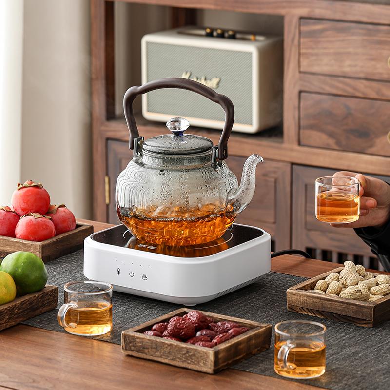 玻璃提梁壶耐高温煮茶器电陶炉定时保温烧水壶家用静音煮茶壶套装