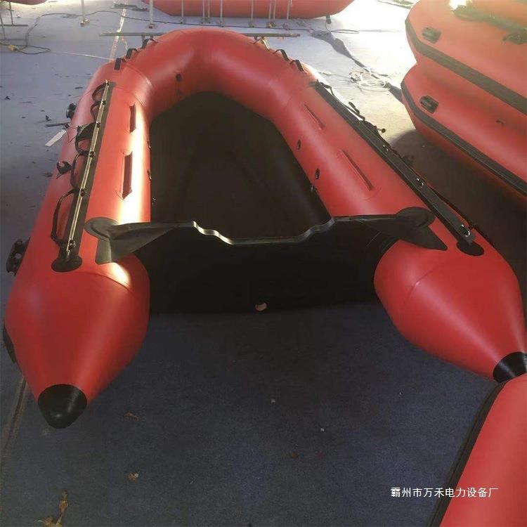 防汛救灾海事救生艇加厚防刮充气式橡皮艇河流湖泊游艇河北