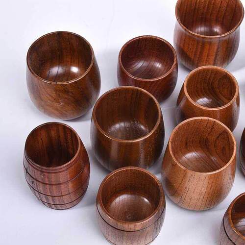 Wooden Big Belly Cups Handmade Wood Cups Beer Tea Coffee