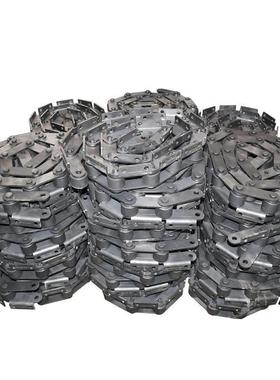 不锈钢大节距工业链条c2162h双节距异型弯板传动链碳钢重型链条