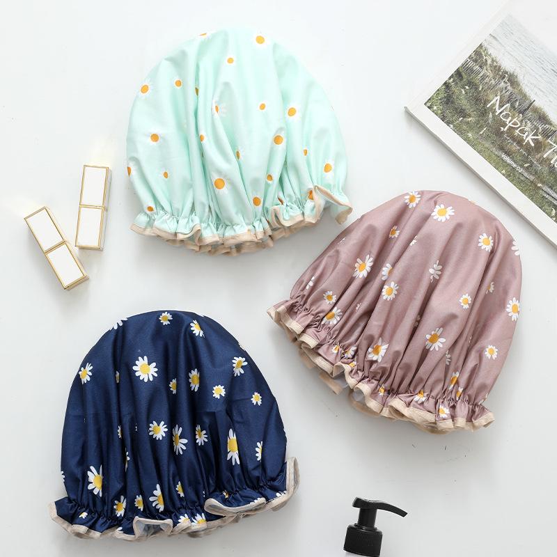 亚马逊雏菊淋浴浴帽可爱洗澡浴帽
