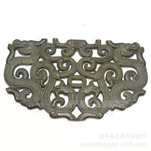 古玩杂项仿古铜器龙牌挂件仿古龙大号牌子厂家