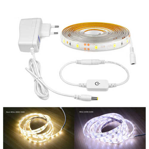 LED触摸镜调光灯条滴胶防水DC12V2835滴胶防水 橱柜灯 床底照明灯