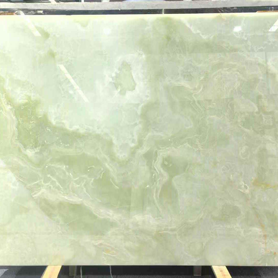 300*300天然青玉卡里冰玉奢石小块大理石样板装修选材