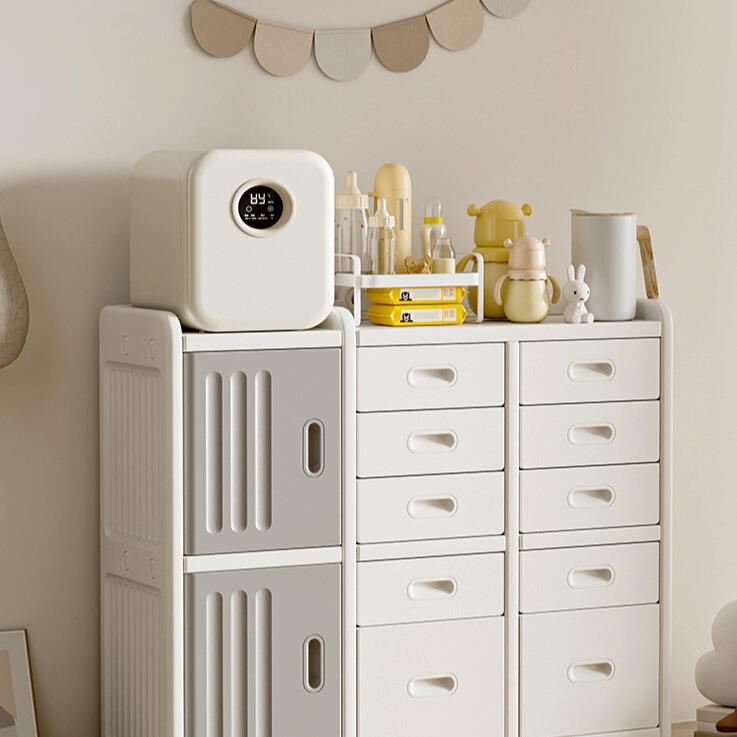 儿童玩具收纳架婴儿用品喂养台落地家用置物柜宝宝衣柜储物整理箱