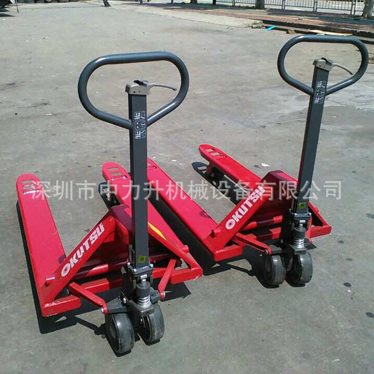 2.5/3吨奥津手动叉车超短型液压搬运车手动托盘升降车地牛油压车