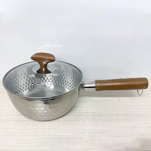 无涂层小奶锅日式雪平锅宝宝专用辅食锅不锈钢婴儿家用泡面锅汤锅