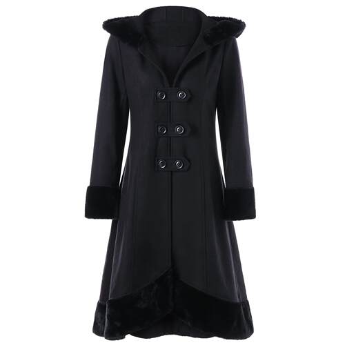 Women's clothing festival double row big fur collar jacket