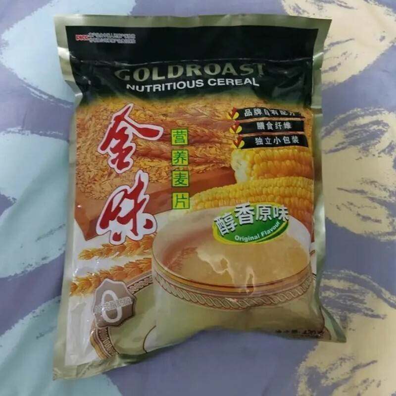 新货金味营养麦片醇香原味膳食纤维营养速溶早餐夜宵即冲即饮独立