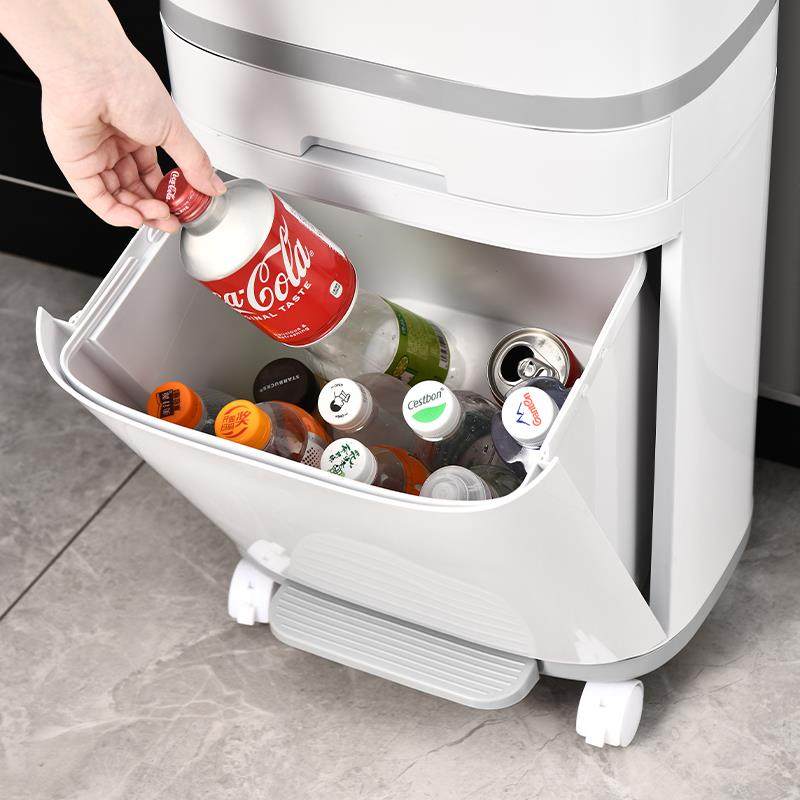 家用垃圾筒多层分类垃圾桶带盖大号干湿分离垃圾箱厨房收纳桶,家庭/个人清洁工具,垃圾架,淘宝优惠券,粉丝福利购,淘宝优惠卷