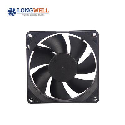 朗伟 8020低噪轴流风机 耐高温配电柜工业机柜48V小型散热风扇