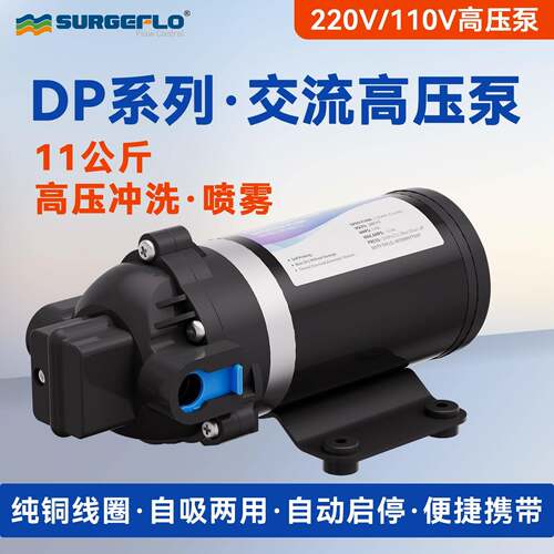 SURGEFLO DP-160S高压自吸泵 110V 220V喷雾增压电动泵