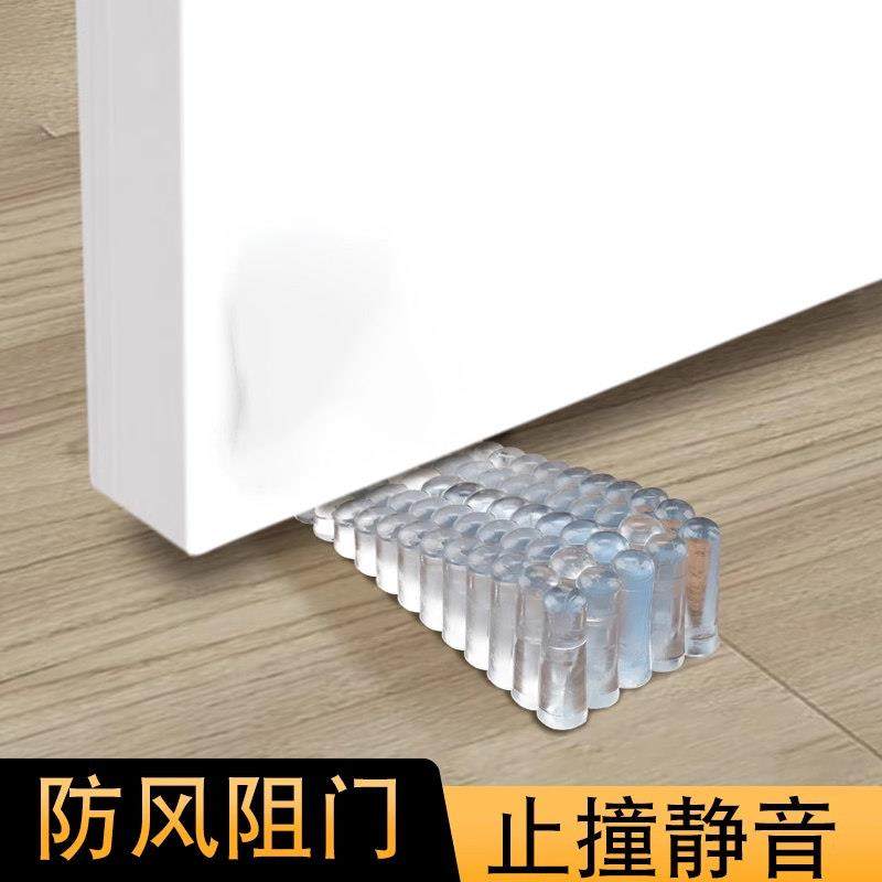 透明门塞安全门卡门阻防风门档橡胶门顶挡门塞抵门器门楔子堵门器