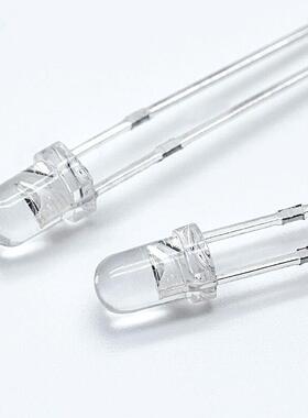 5mm有边圆头冰蓝 f5冰蓝色 冰蓝光灯珠 长脚 LED直插发光二极管