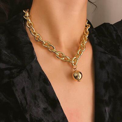 European and American jewelry punk exaggerated thick chain s