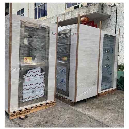 现应货直人双人双吹风淋室发YF-SL144自动感除单尘不锈钢风淋门无