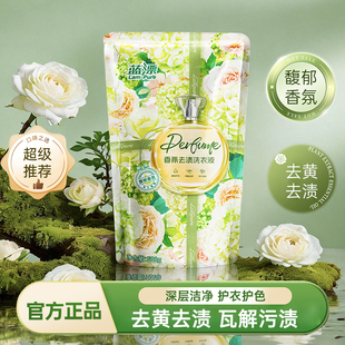 香氛洗衣液500g袋装 深层洁净去渍去污留香柔顺低泡易漂家用实惠装