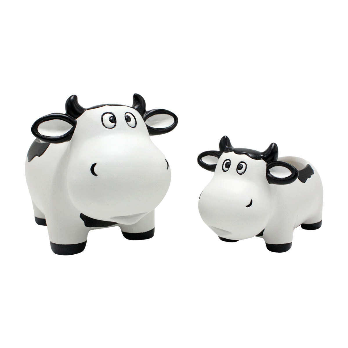 新品奶牛花盆套二树脂工艺品摆件新款阳台花园奶牛多肉小花盆,家居饰品,仿真花/假花,淘宝优惠券,粉丝福利购,淘宝优惠卷