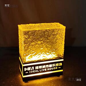 发光预留牌酒吧KTV卡座LED桌面台灯VIP董事订位灯牌创意台麦太保