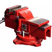 桌卡老夫威尔 5寸工业级重型台虎钳多0功能平口钳虎钳钳台钳PC4PC