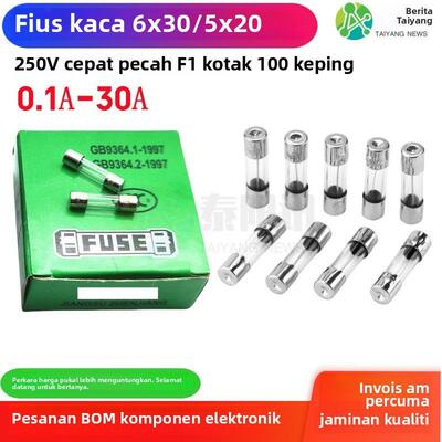 6x30/5x20mm玻璃保险管250V快断5*20/6*30 F0.315A1234567820A30A