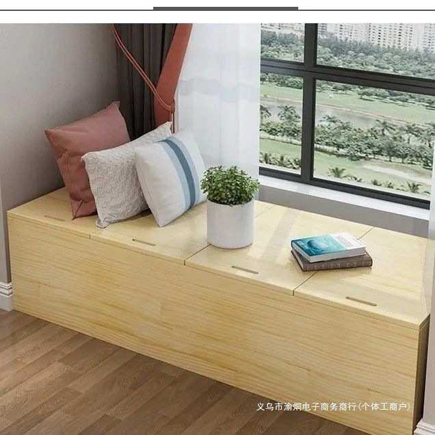 实木飘窗柜组合可坐储物柜卧室窗台榻榻米地柜矮柜收纳阳台柜,住宅家具,飘窗柜,淘宝优惠券,粉丝福利购,淘宝优惠卷