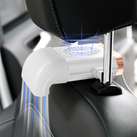车载风扇USB接口12V24伏电动汽车座椅靠背散热制冷车内后排电风扇