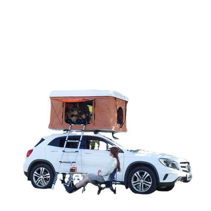 批发户外露营帐篷帳黑白suv硬顶自驾游野营色蓬皮卡四方车顶帐篷