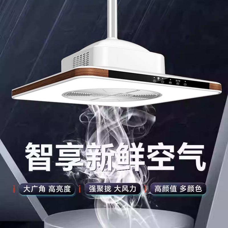 超薄麻将机空气净化器吸烟灯台球厅会客直排抽烟机吊灯排烟抽烟机