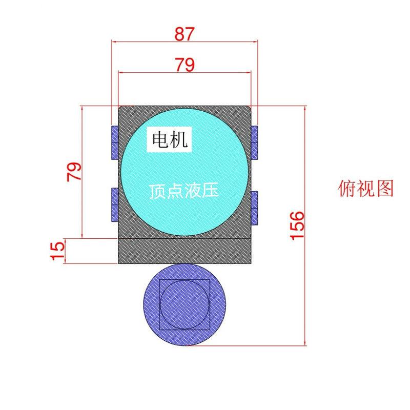 直流电机双出头液压推杆 等速液压推杆 小型环卫车电动推杆