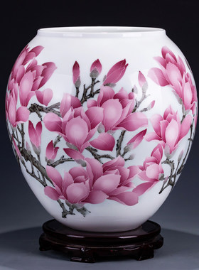 大师手绘重器 高级工艺美术师/湖南省陶瓷艺术大师熊玉兰 花瓶