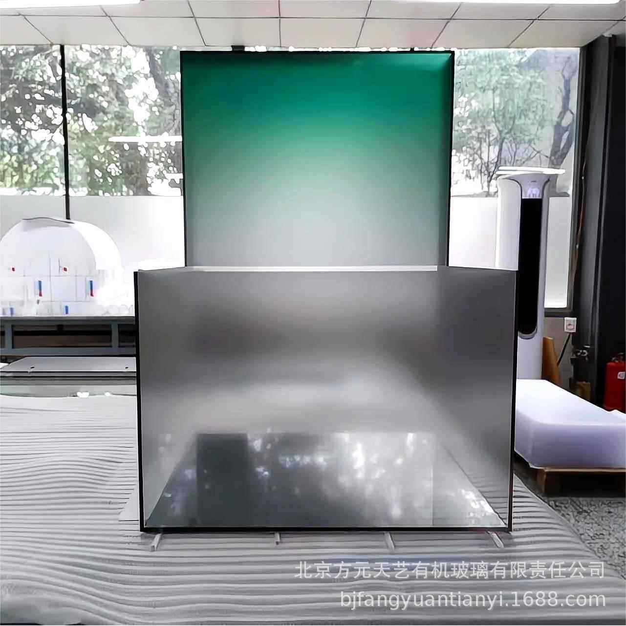 亚克力柜子彩色透明磨砂渐变UV喷绘水箱柜有机玻璃箱子厂家
