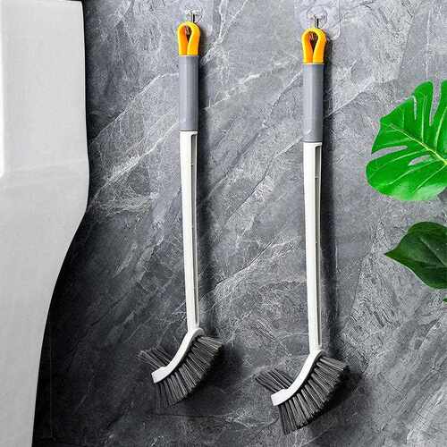 Long-handled toilet brush for hard-to-reach corners, bathroo