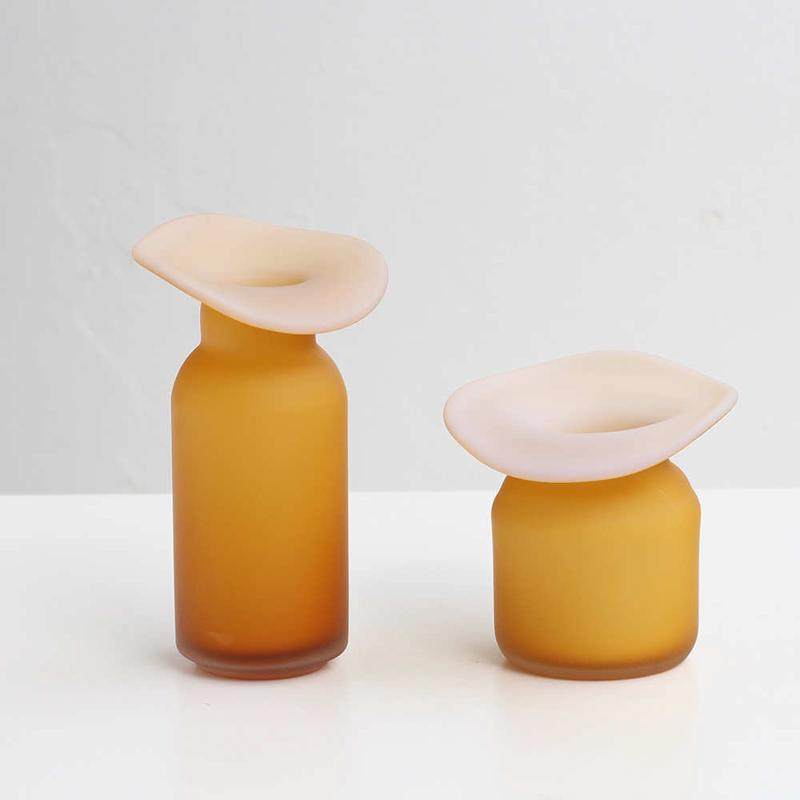 怡露彩色高级大口创意玻璃花瓶家居软装客厅摆件新品花器批发碧轩,家居饰品,花瓶,淘宝优惠券,粉丝福利购,淘宝优惠卷