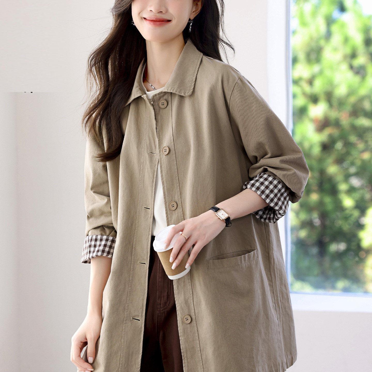 风衣女春秋2026新款妈妈气质高级感洋气休闲百搭早秋独特漂亮外套