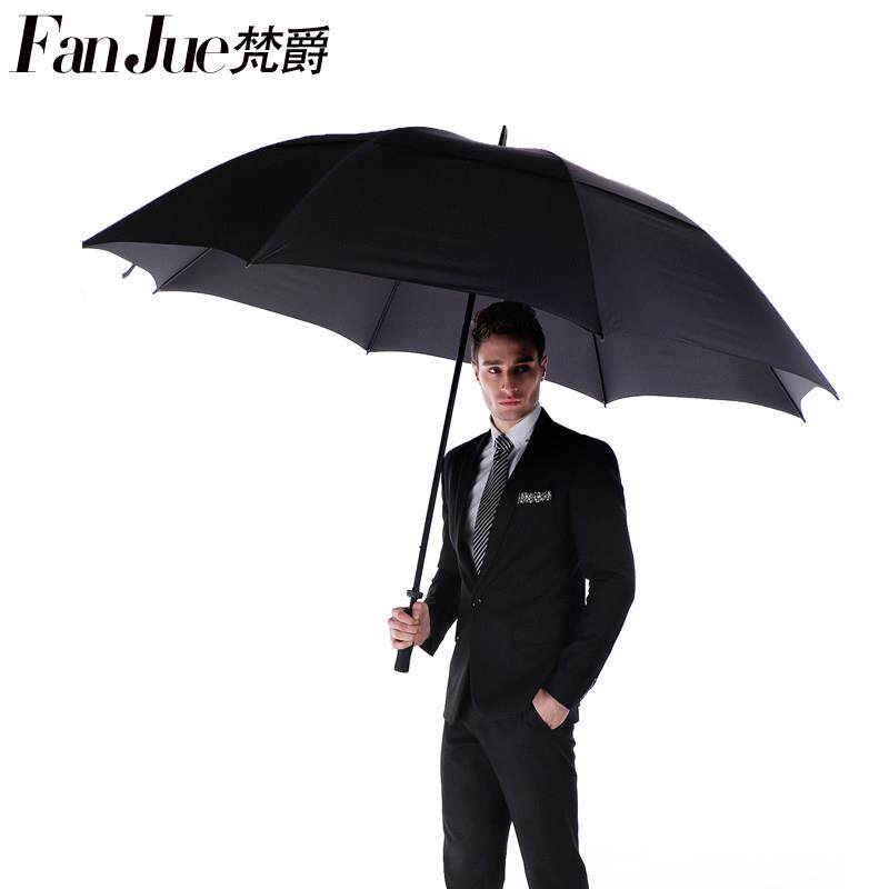 特大雨伞长柄加固双层抗风暴雨专用男女4双人5超大迎宾伞广告定制