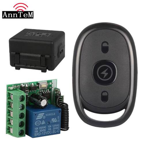 触点DC5V12V24V无线遥控开关单路门禁电控锁喇叭灯具电动门控制器