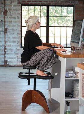 Originality升级款盘腿椅子网红凳子猴蹲可之实木猴凳 坐没坐相椅