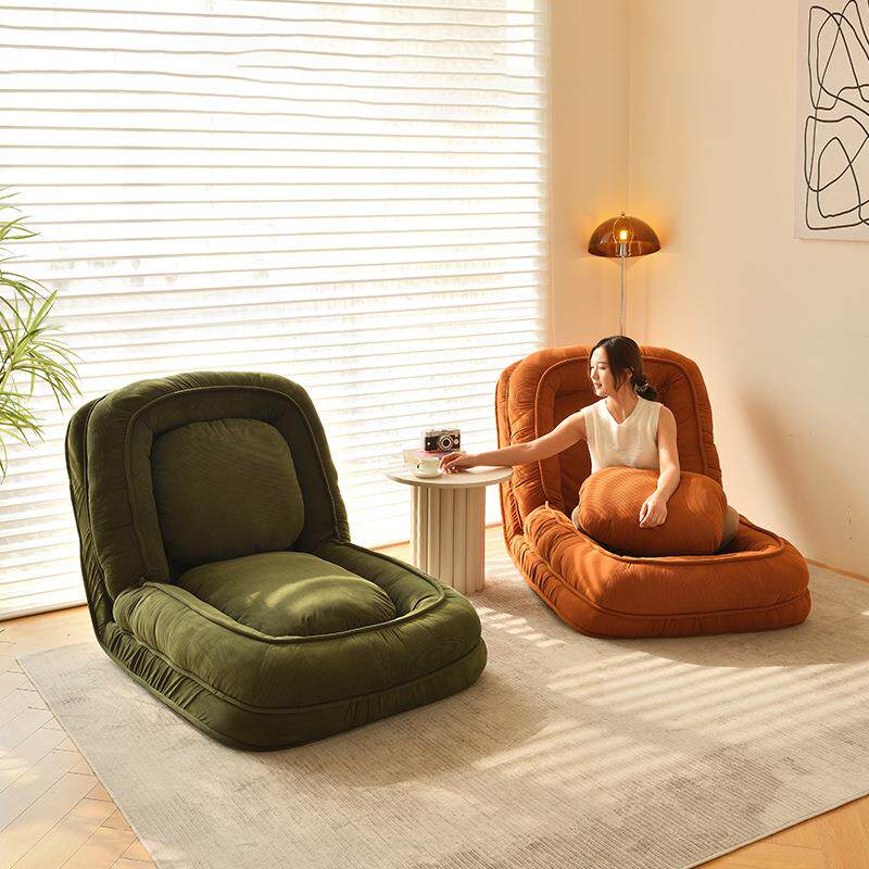 懒人沙发人类狗窝可躺可睡网红款榻榻米折叠卧室单人躺椅小沙发床