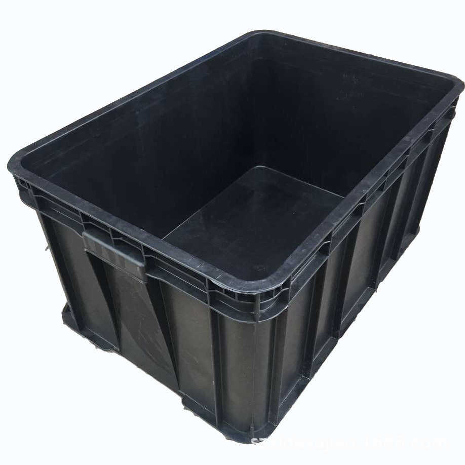 厂家批发 黑色 PP塑料箱  堆叠防静电料周转箱 可印公司LOGO,橡塑材料及制品,塑料盒/塑料箱/塑料柜,淘宝优惠券,粉丝福利购,淘宝优惠卷