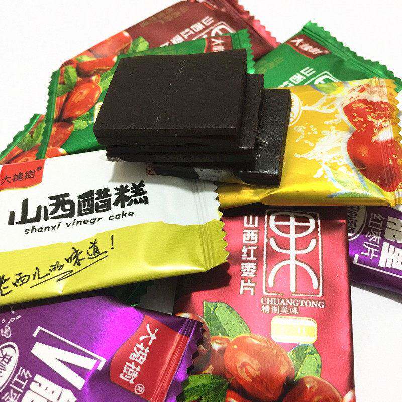 山西特产大槐树沙棘果糕128g*5袋 醋糕 洪洞枣糕4个口味混搭包邮