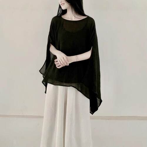 Cool Wind Zen Sunscreen Open Shoulder Shirt Color
