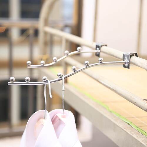 Stainless Steel 5-Bead and 7-Bead Storage Hooks Rack, Simple